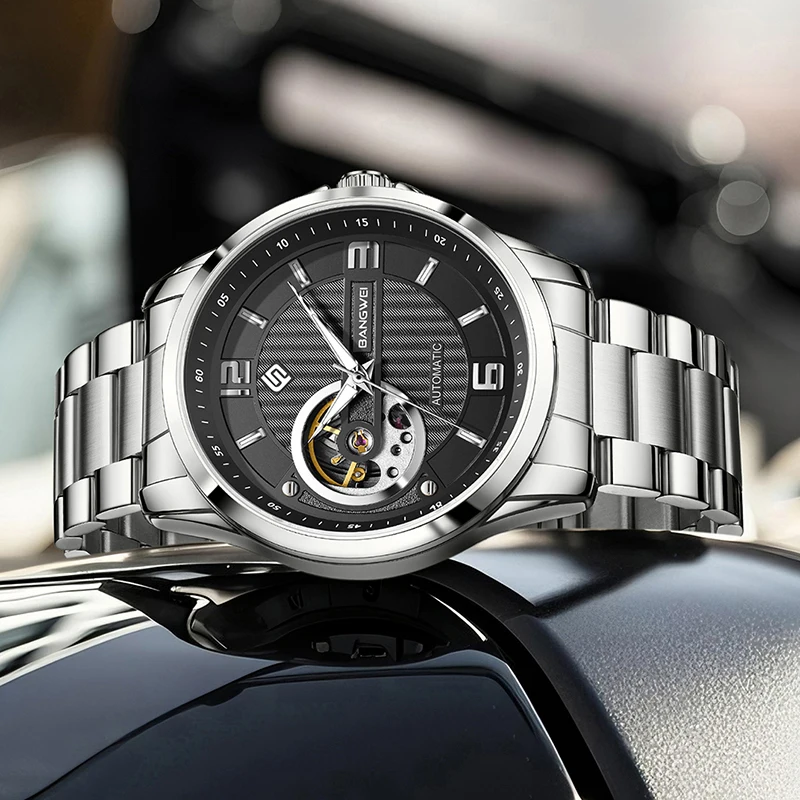 LIGE Top Brand Luxury Men's Mechanical Wristwatches Business Automatic Watch Men Outdoor Sport Waterproof Tourbillon Men Watch