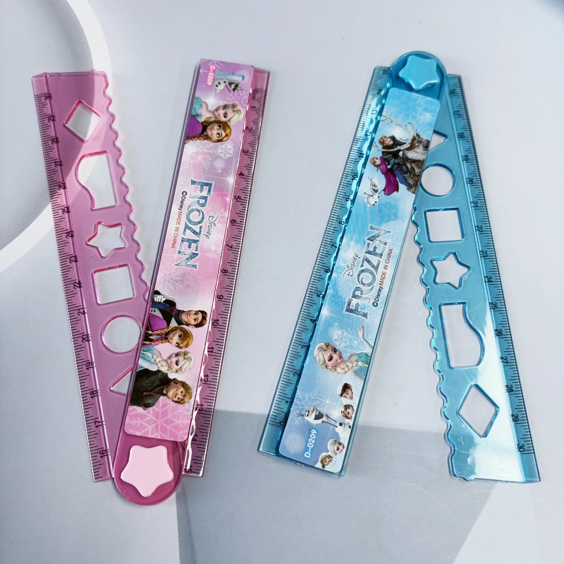 Disney Frozen Folding Ruler Cartoon 30cm Ruler Cute Elsa Wave Ruler School Office School Supplies Student Prize Gift Stationery