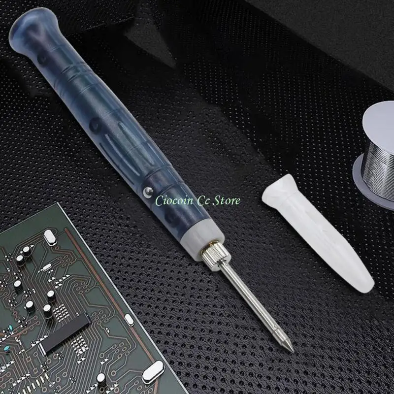 X90F Travel Friendly USB 5V Soldering Iron with Indicates Light Compact Welding Tool Electric Heating Iron for Easy Operate