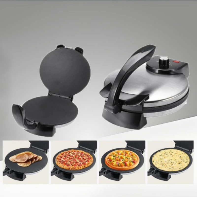 

Электрическая блинница/аппарат для приготовления роти/тортильи/кесадильи с антипригарным покрытием, 1500 Вт, 12-дюймовая жарочная поверхность, 220 В, для кухни и дома