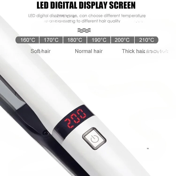 for 2-in-1 Curling and Straightening Dual-use Hair Straightener Two-in-one Straightening and Curling Dual-use Hair Iron Portable