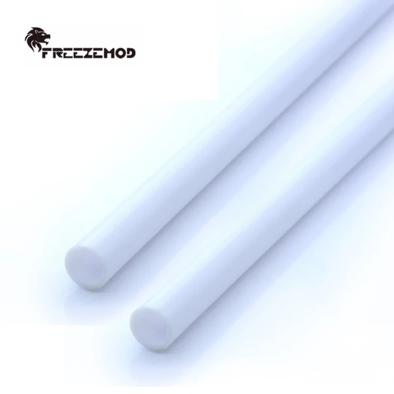 Computer PETG Hard Tube Outer Diameter OD14mm ID10mm Watercooling 500mm Tubing, Red/White/Transparent/Blue, 2Pcs/Pack