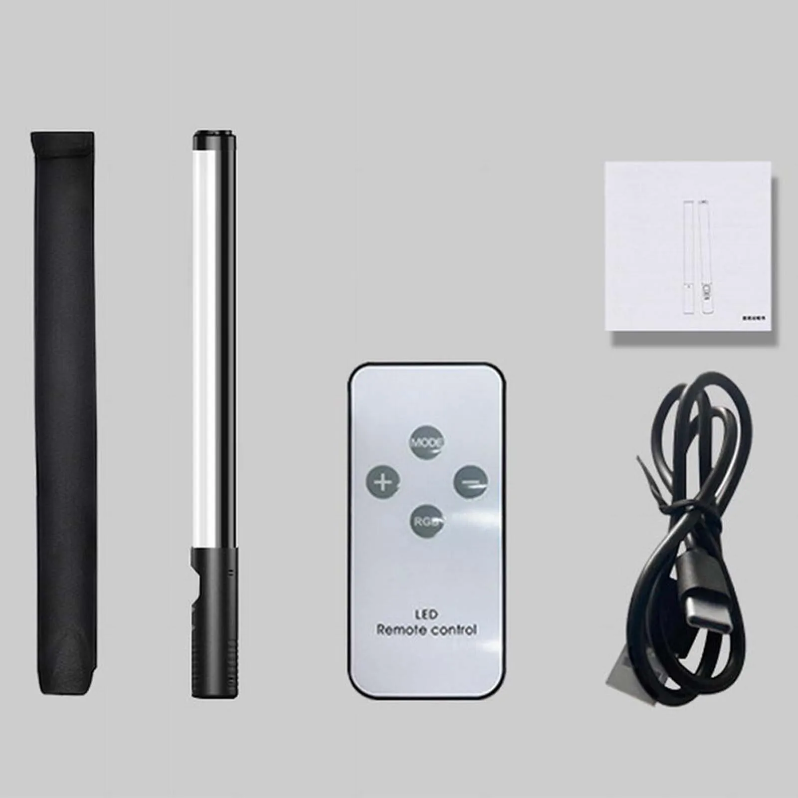 RGB ضوء ملون عصا إضاءة LED الفيديو الضوئي المحمولة تريد الإضاءة التصوير الفوتوغرافي مع وحدة تحكم عن بعد ملء الضوء