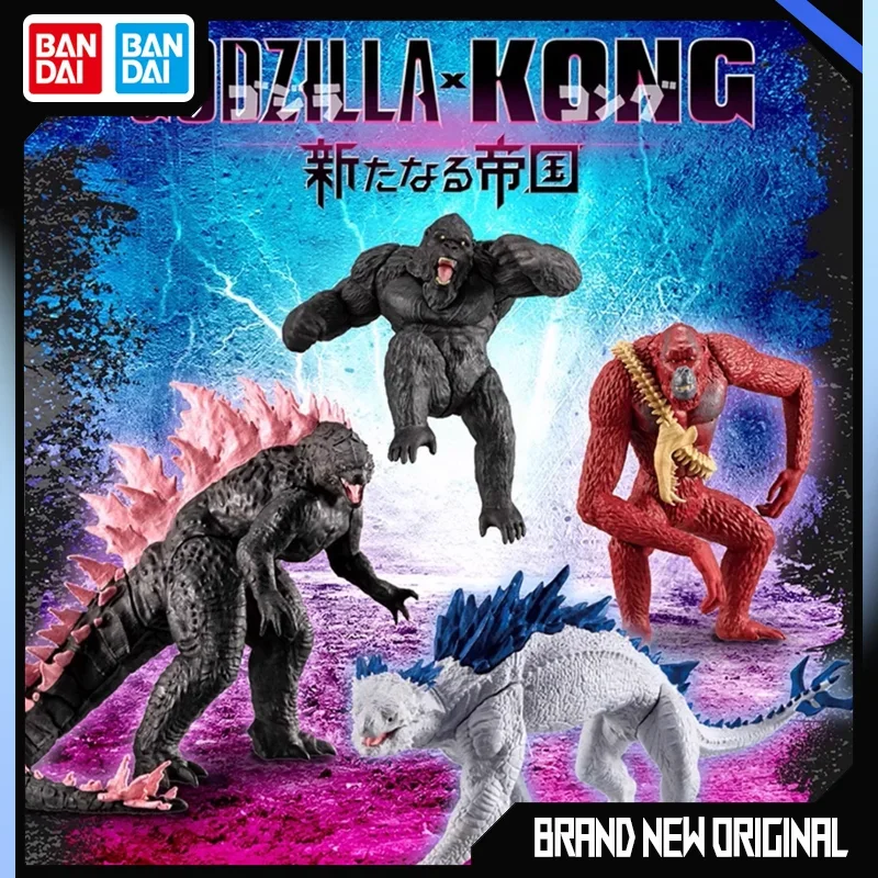 

BANDAI Godzilla Vs Kong Action Figures Model HG Shimo Godzilla Kong Gashapon Ornament Official Genuine Collect Ornaments