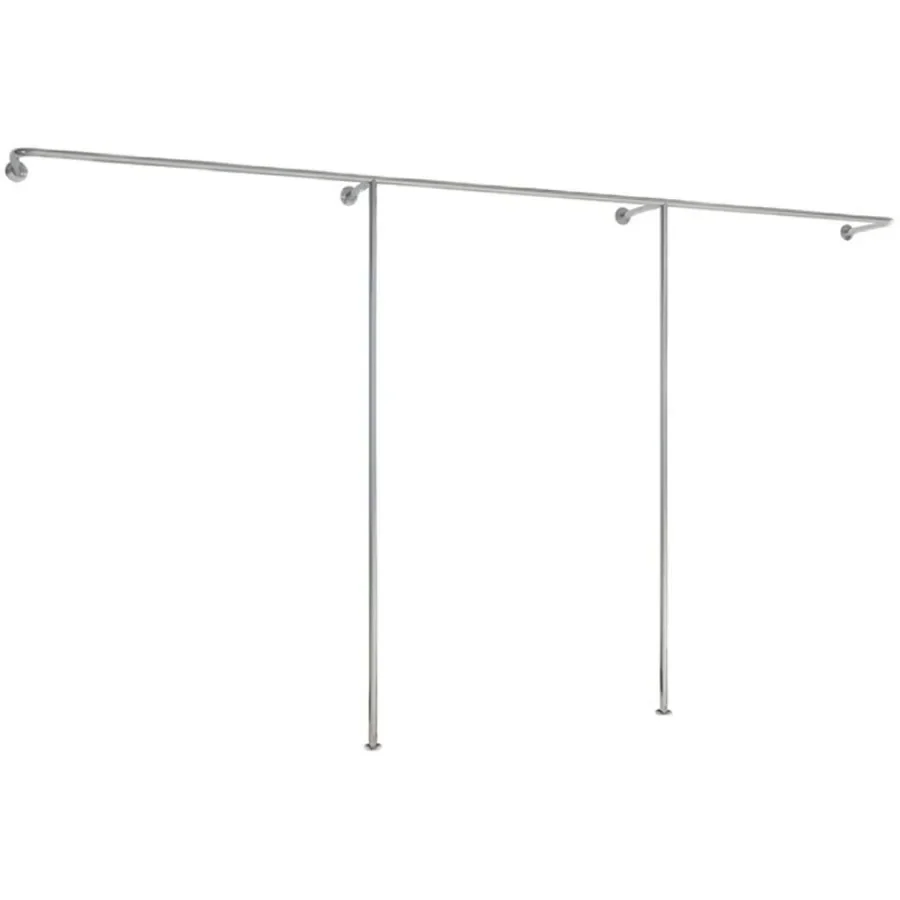 

Stainless Steel Cloth Racks Wall Display Metal Store Corner Minimalist Indoor Clother Hanger Vertical Cabeceiras Furniture