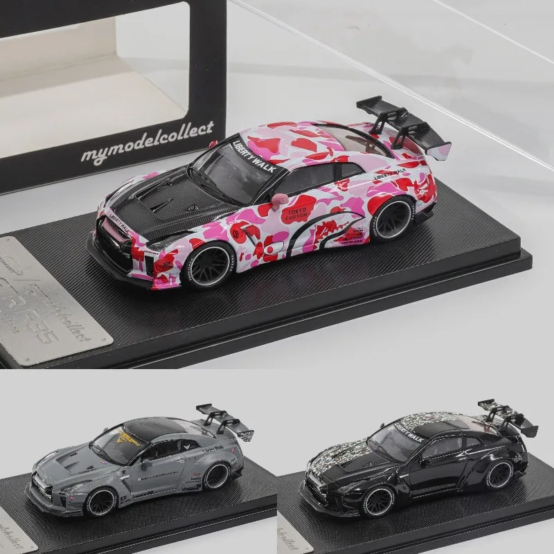 

MC 1: 64-компонентная ширококорпусная реалистичная модель автомобиля из статического сплава Nissan GT-R R35, подходит в подарок для мальчиков и коллекции игрушек.