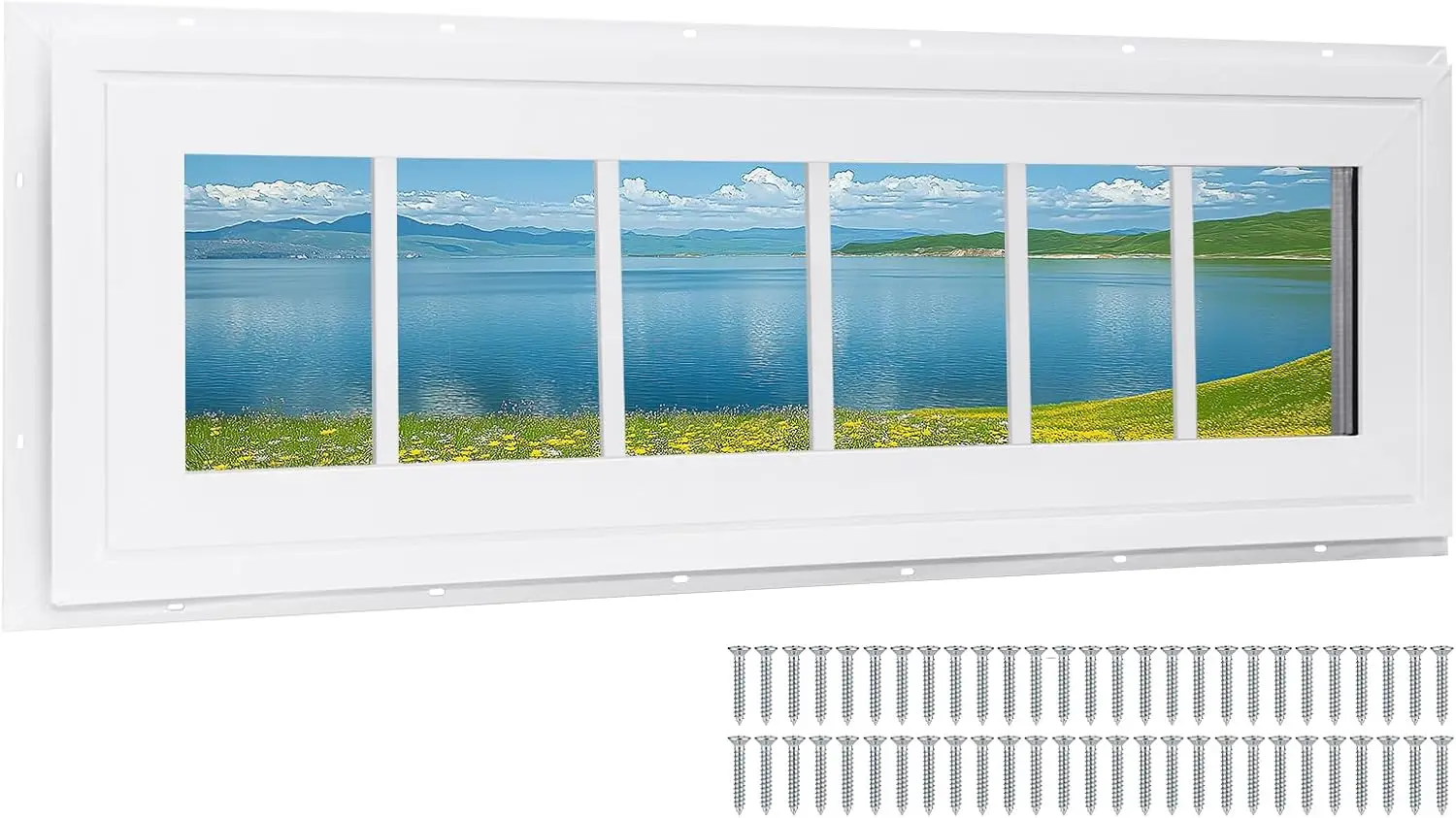Vinyl Transom Window, 10