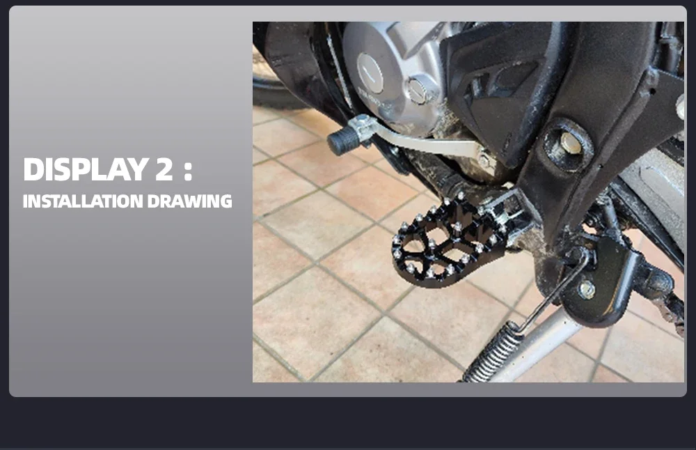Für Honda CRF300L RALLY CRF300 L CRF 300 L CRF 300L 2021 - 2025 Motorradzubehör Fußrasten Fußpedale – Detail 11
