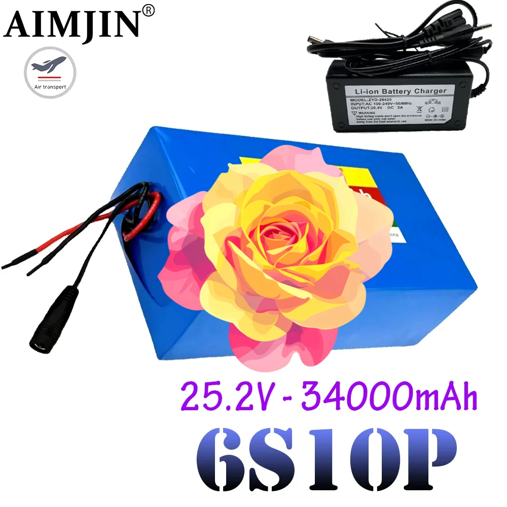 

18650 battery pack 6s10p 25.2V 34000mAh , suitable for audio lights, booth solar lights, outdoor power supply