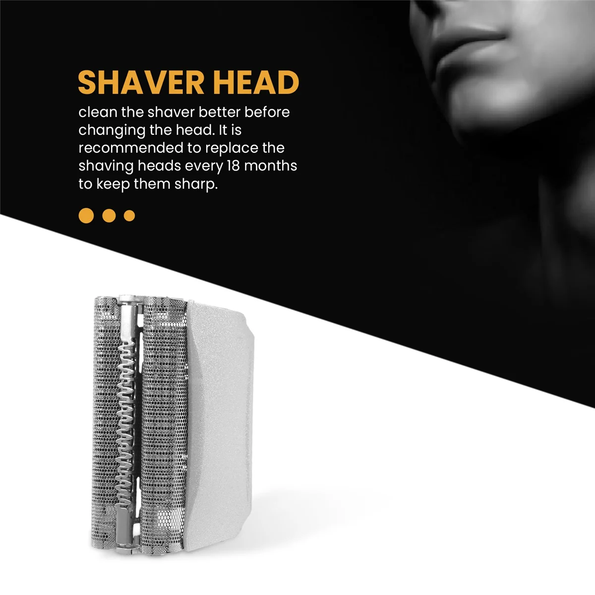 51S - Replacement Shaver Head for Braun Series 5 51S Razor, Silver