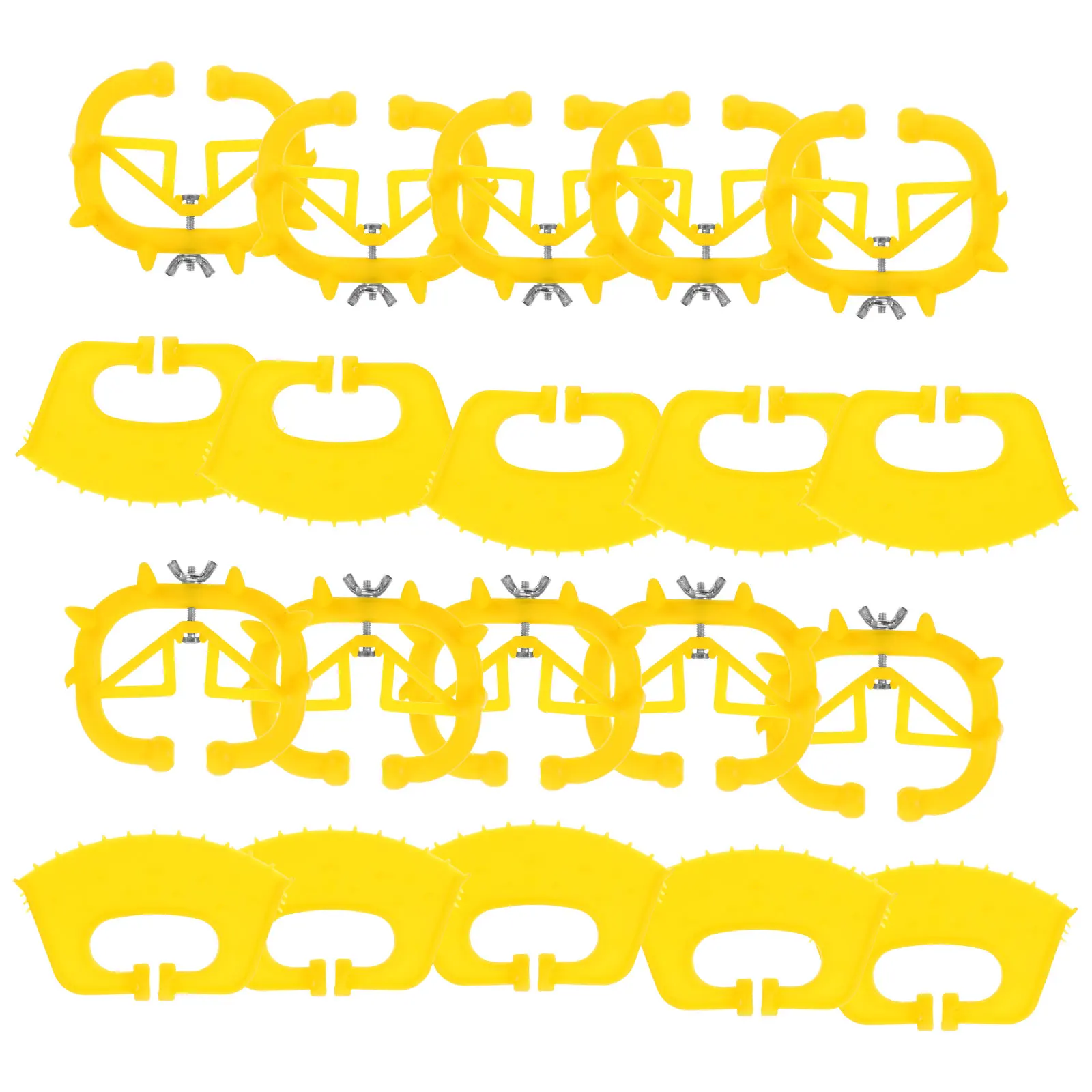 

20pcs Cattle Nose Cattle Weaner Clip Yellow Export Farm Livestock Equipment Safe Weaning Tool Easy Weaning Tool
