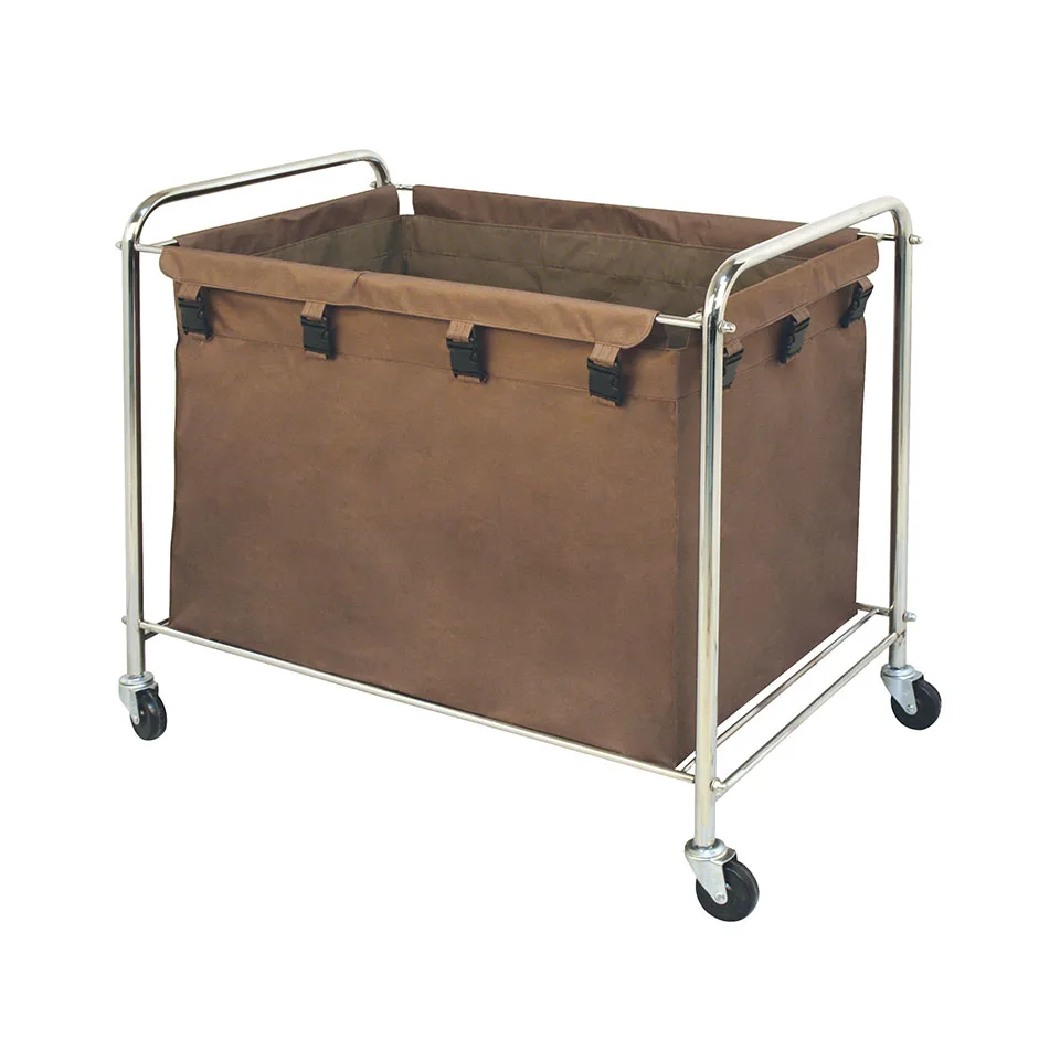 Hotel Durable Metal Catering Kitchen Restaurant Room Cleaning Service Cart Housekeeping Trolley Maids Cart Trolley Janitor Cart
