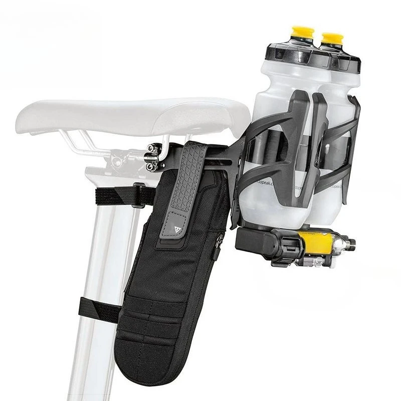 Three-bicycle integrated mounting seat, kettle holder, tool kit, adapter seat
