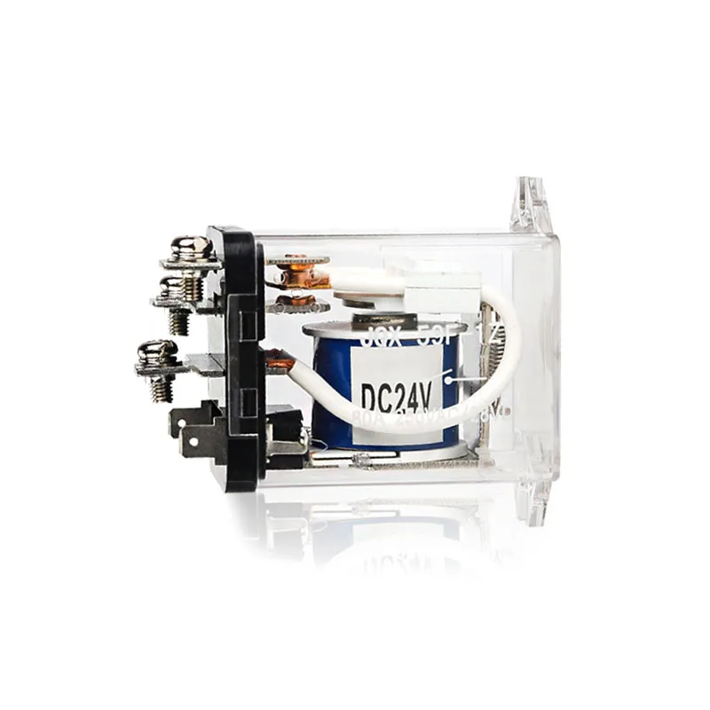 JQX-59F Relé electromagnético de alta potencia 80A DC12 DC24V AC220V 1NO1NC
