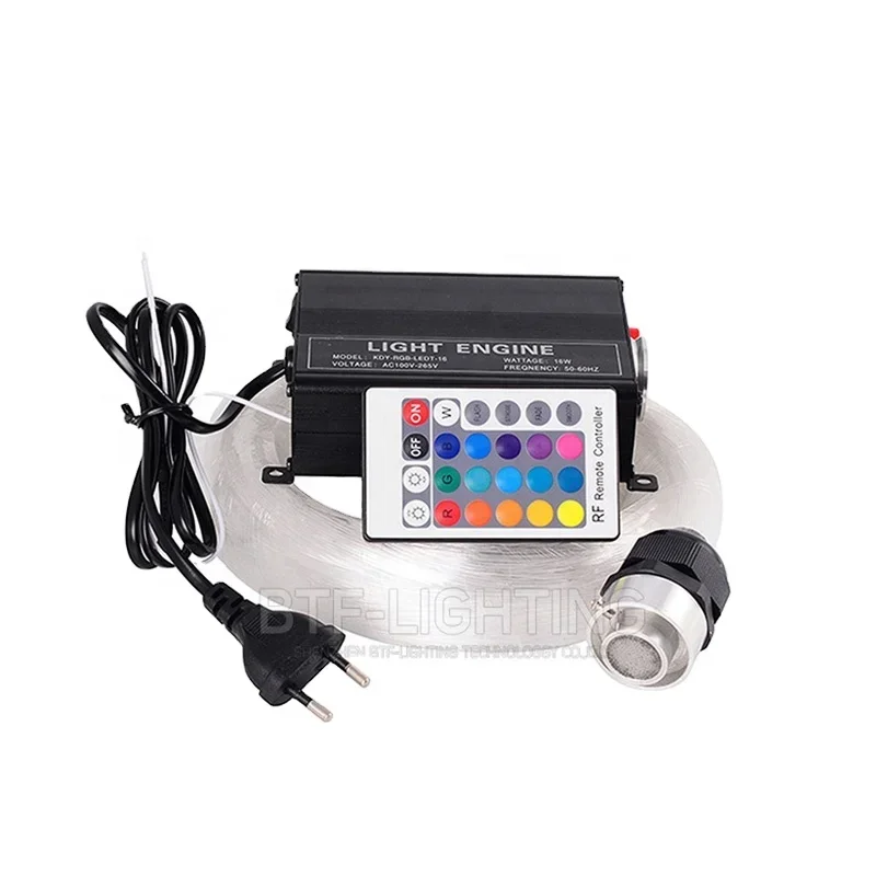 

16 W RGBW 200 pcs * 0.75mm * 2 M LED Fiber Optic Starlight Ceiling Kit Light