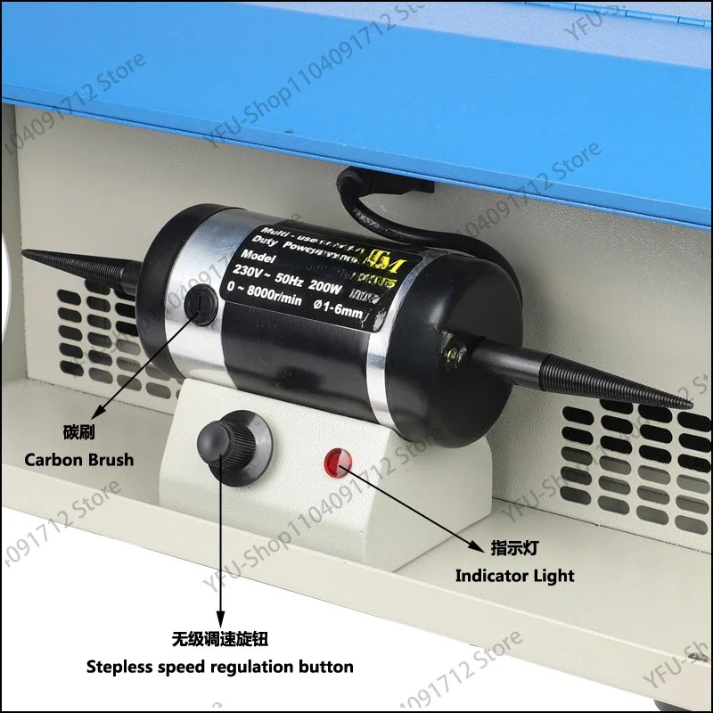 Полировальный станок 110 В/220 В с пылесборником, настольная шлифовальная машина, золотые, серебряные ювелирные часы, полировальная машина
