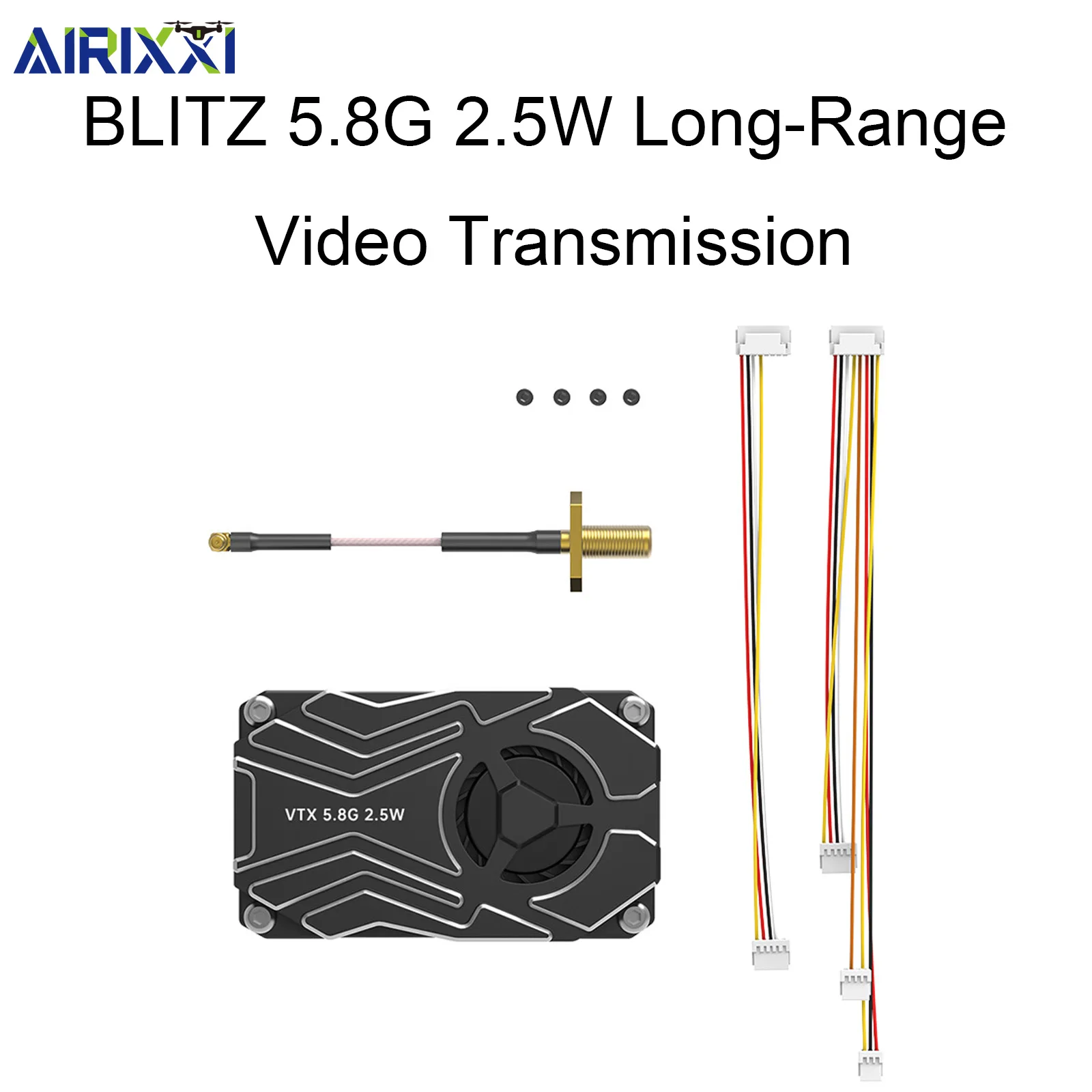 

iFlight Blitz 5,8G 2,5 Вт FPV-передатчик Встроенный микрофон и охлаждающий вентилятор IRC Tramp для радиоуправляемого дрона Передача видео дальнего действия