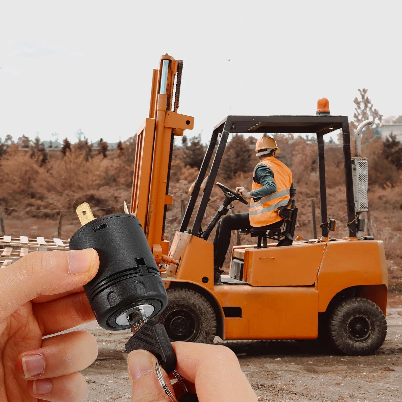 

1Set Universal Ignition Switch Replacement for Forklift Tractor Motorcycle Secure Durable Keys Included Tractor Ignition Switch