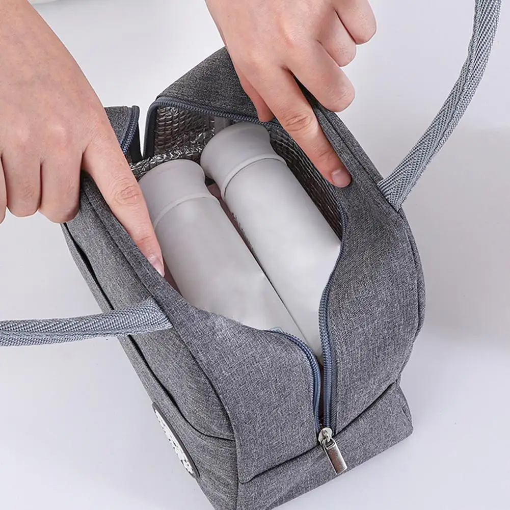 Insulated Lunch Bag Portable Thermal Ice Pack Waterproof Aluminum Foil Cooler Box Student Work Office Picnic Storage Food Tote