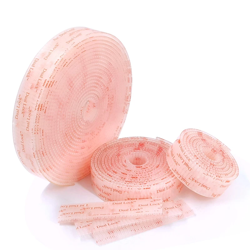 1in Width Dual Lock Reclosable Fastener 3560 Transparent Mushroom Fastener Adhesive Tape Type 250