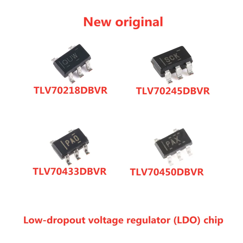 10PCS TLV70218DBVR TLV70245DBVR TLV70433DBVR TLV70450DBVR SOT23-5 Low-dropout voltage regulator (LDO) chip