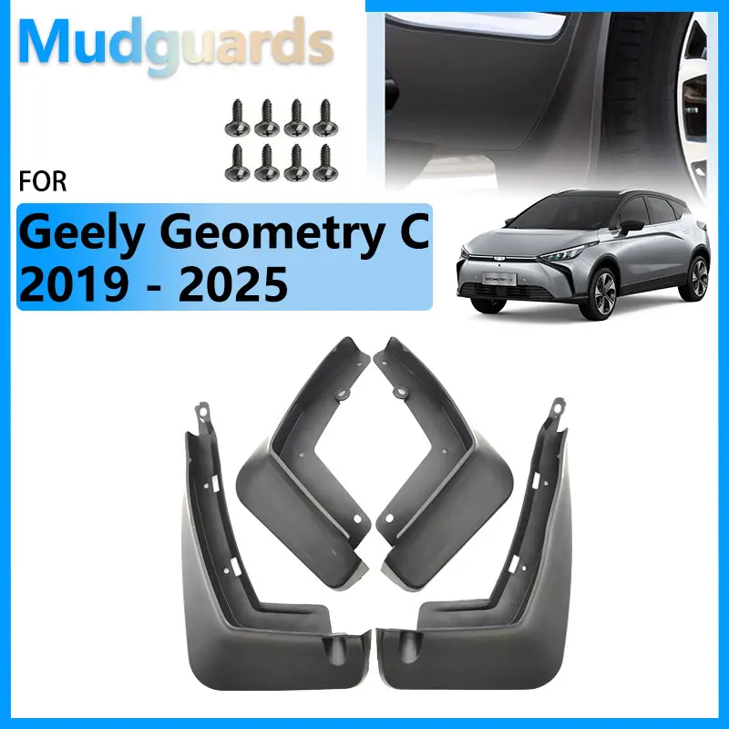 

ABS For Geometry C Geely Geometry M6 2025 - 2019 Accessories Mud Flaps Front Rear Splash Guards Fender 2020 2021 2022 2023 2024