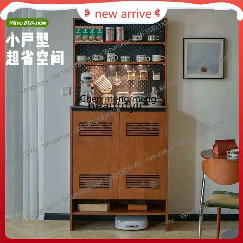 

SS новый стиль, ретро твердая древесина, каменная плита, обеденный боковой шкаф, шкафчик с отверстиями, стеллажи для шкафа на крыльце для небольшой квартиры 7486