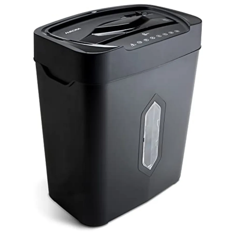 

12 Sheet Crosscut Paper and Credit Card Shredder with 5.2 gal Wastebasket