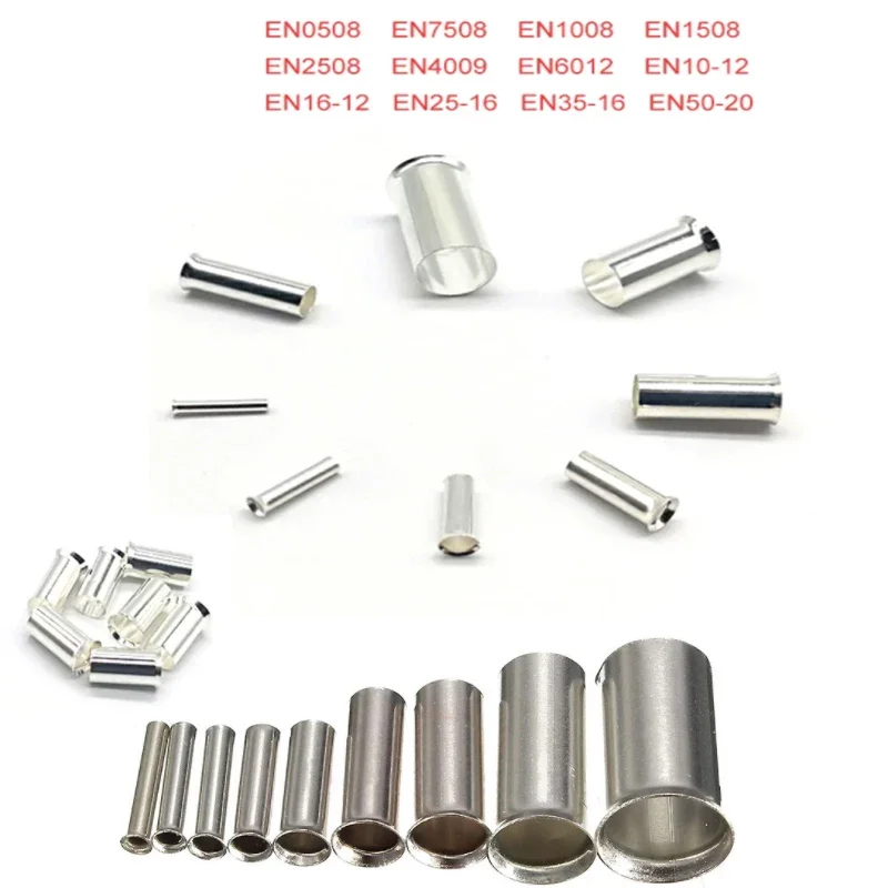 500/300/100 stücke Nicht-Isolierte Draht Stecker Aderendhülsen Elektrische Kabel Terminal Kupfer Bare Verzinnt Crimp Terminal 0,5 mm2-16mm2 – Detail 1