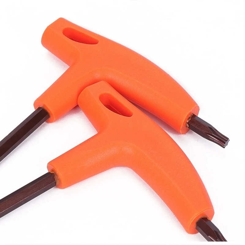 1PCS T25 Wrench MTB Road Bicycle Allen Key T-Type PP Plastic Handle Torx25 T25 Wrench S2 Tool Set Wrench Tools Bike Repair Kit