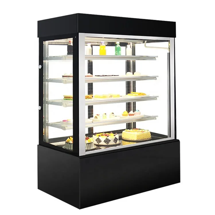 

Коммерческая витрина для хлебобулочных изделий, 5-слойный напольный вертикальный охладитель, холодильник для демонстрации тортов на день рождения