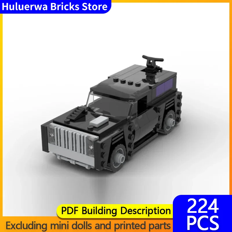 Popular Anime Car Model MOC Building Bricks Masked Special Vehicle Modular Technology Gifts Holiday Assemble Children Toy Suit