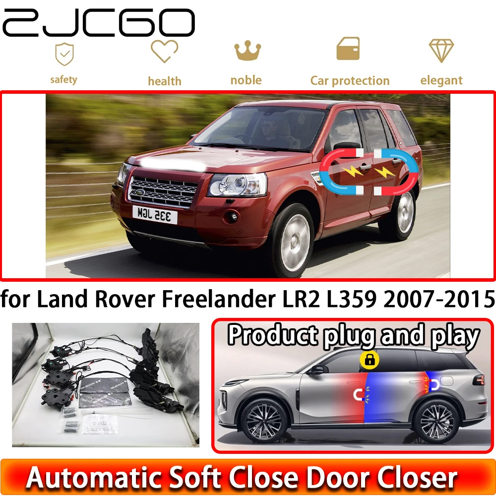 ZJCGO for Land Rover Freelander LR2 L359 2007-2015 OEM Soft Close Door Kit Power Closing Latch System Auto Pull Door Easy Close