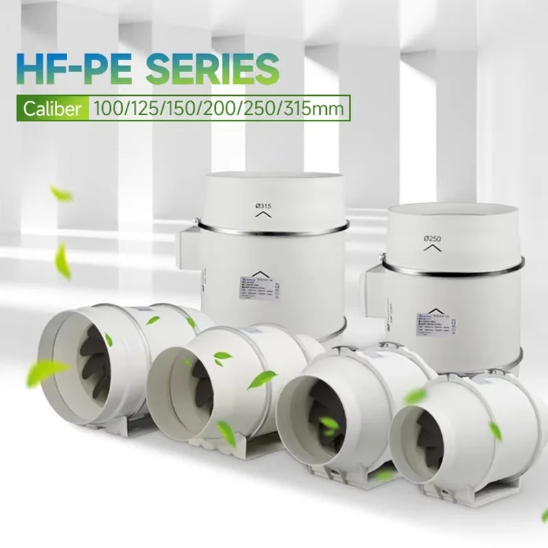 Ventilador De conducto De escape EC con controlador De velocidad, campana extractora para succión De cocina, gran volumen De Aire, ventilador De conducto en línea