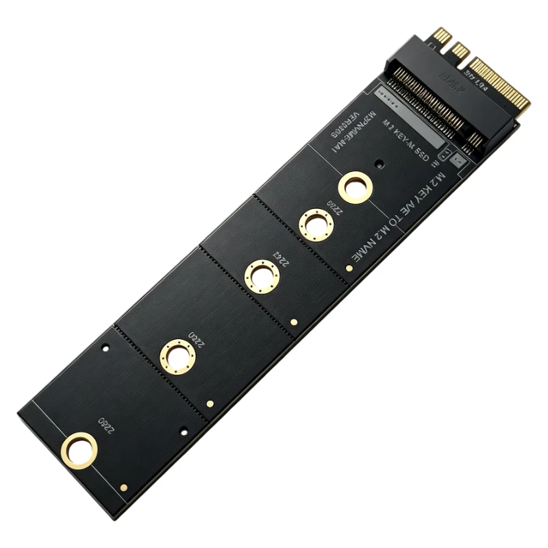 M.2 KEY A-E to NVME Key-M Adapter Expansion Card Riser WIFI Interface to 2230-2280 M2 NVME SSD Converter Supports WIN10/WIN11 OS