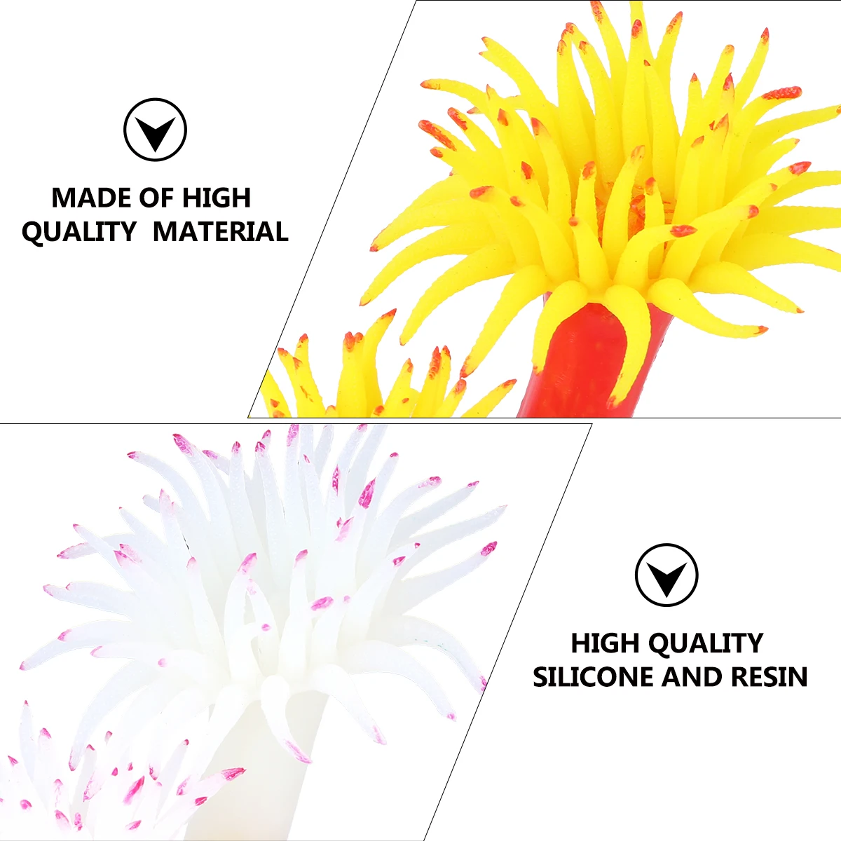 

Coral Anemone Decoration Aquarium Silicone Sea Bird Fish Tank Ornaments Mini Decorations Small Accessories
