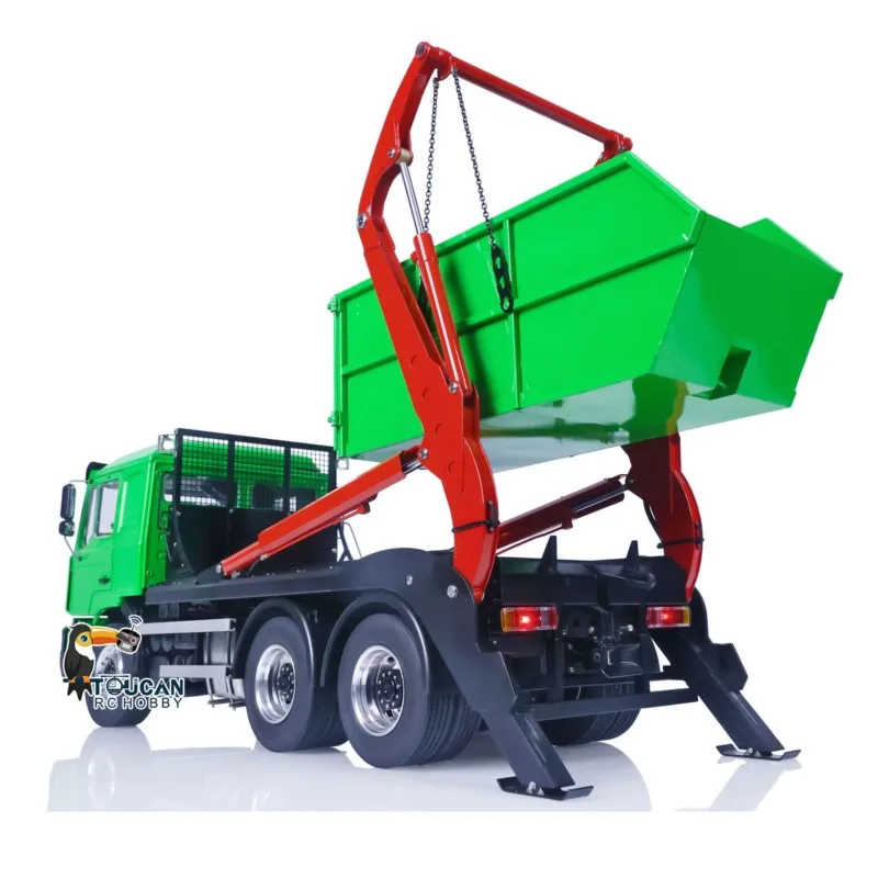 1/14 الهيدروليكية RC تخطي محمل توكان شاحنة مطلية VL18U F2000 سوينغ الذراع تحميل قلابة تجميعها نموذج ث/ 4-way عكس صمام
