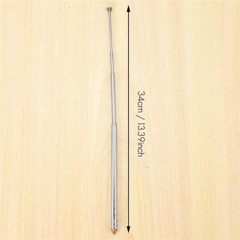 SQPP-8X RC نموذج سيارة 5 فضي 5 قسم 3 مم هوائي توسيع ملولب خارجي