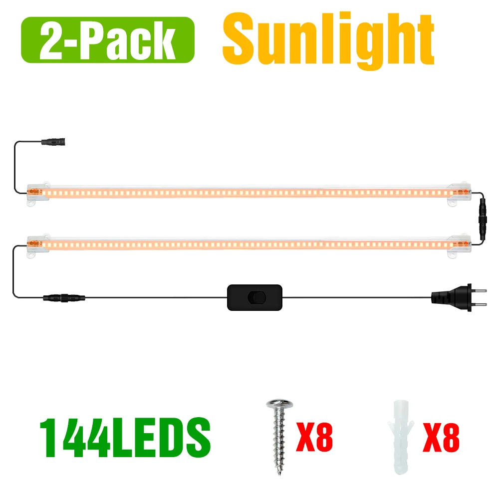 LED Plant Grow Light Strip 220V Volledige Spectrum Hydrocultuur Teelt Lampen Bar Phyto Groei Vullen Lamp Bloem Succulent Vegs