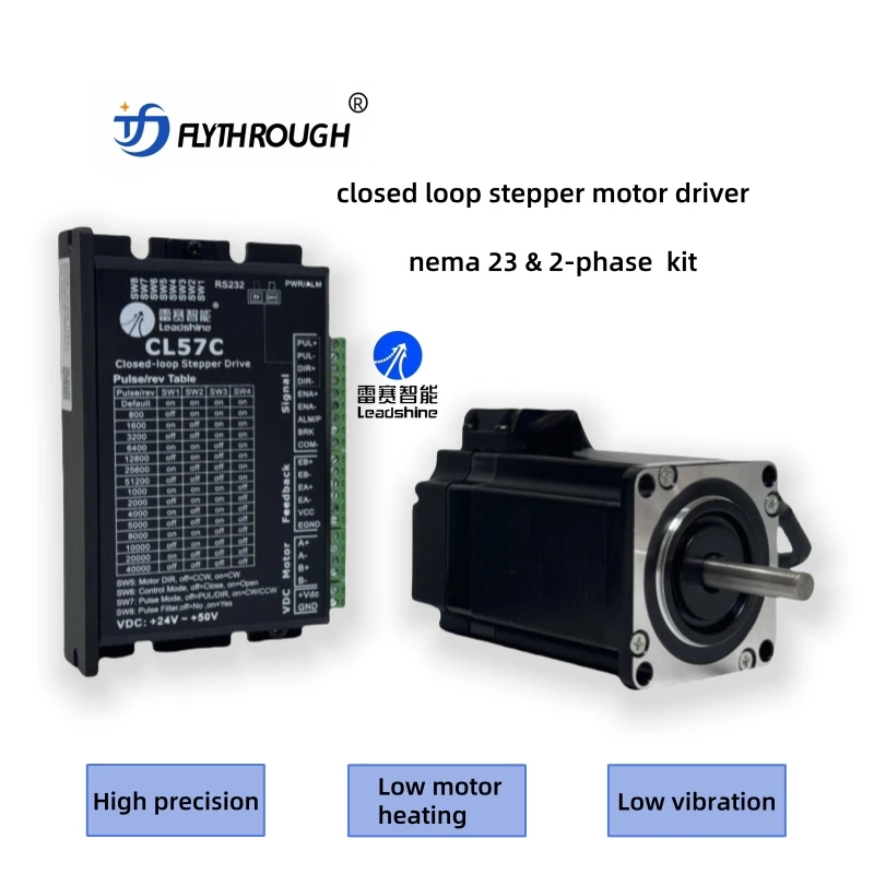 Leadshine Easy to Operate CL57C  Closed Loop Servo Motor Drivers Cnc Kit or Stepper Motor Nema 23 High Torque Stepper Motor