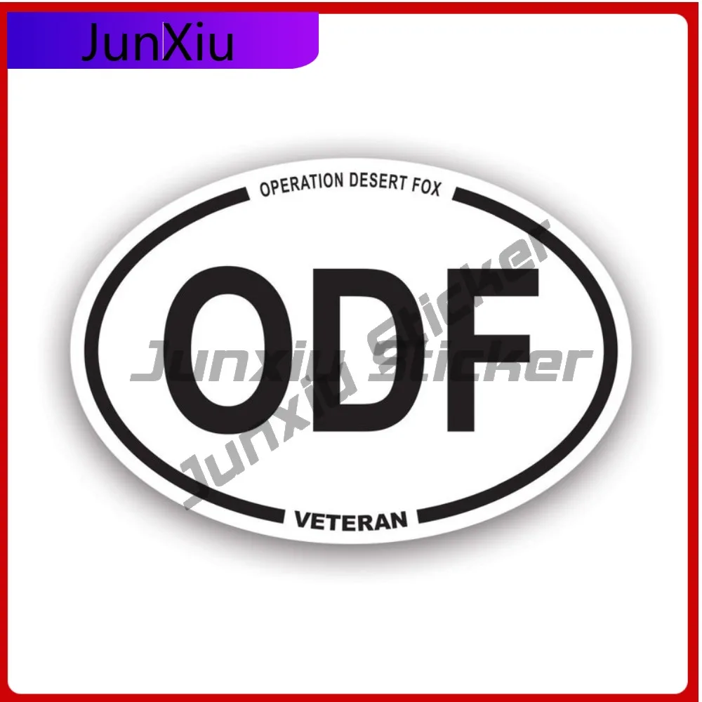 

Operation Desert Fox Veteran Odf Oval Cool Car Waterproof Vinyl Decal For Laptops High Quality High Quality Outdoor Protection