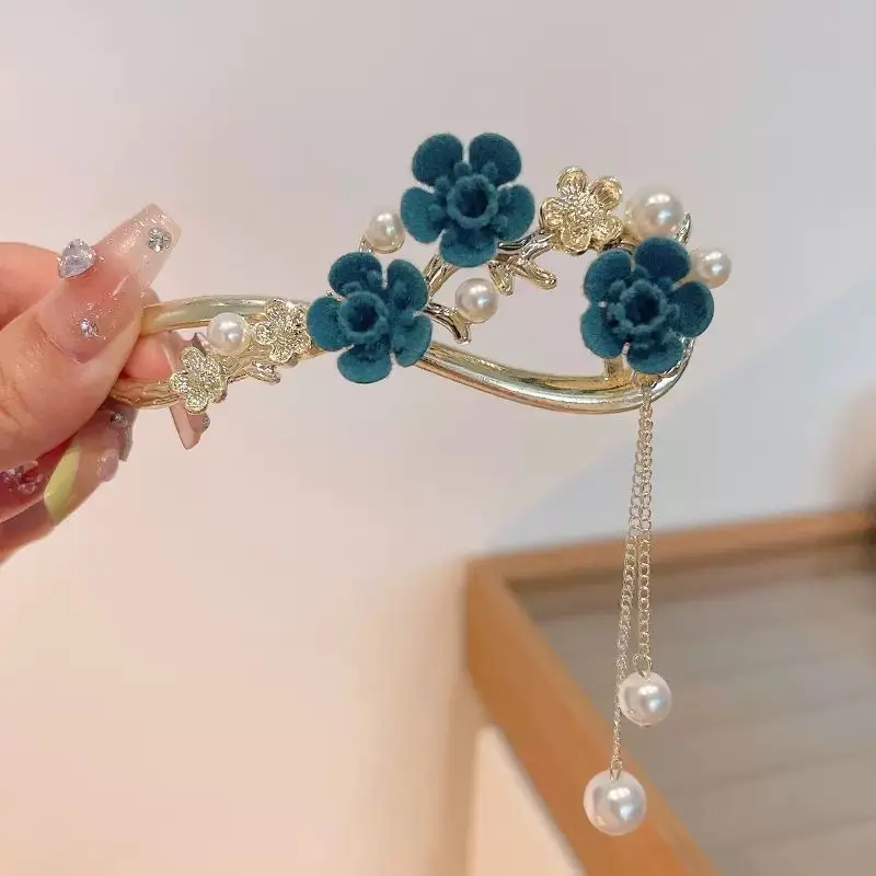 

Women Exquisite Casual Alloy Flower Hair Clips Barrettes Headdress Lady Hair Accessories Female Hairpins 2025 New Headwear