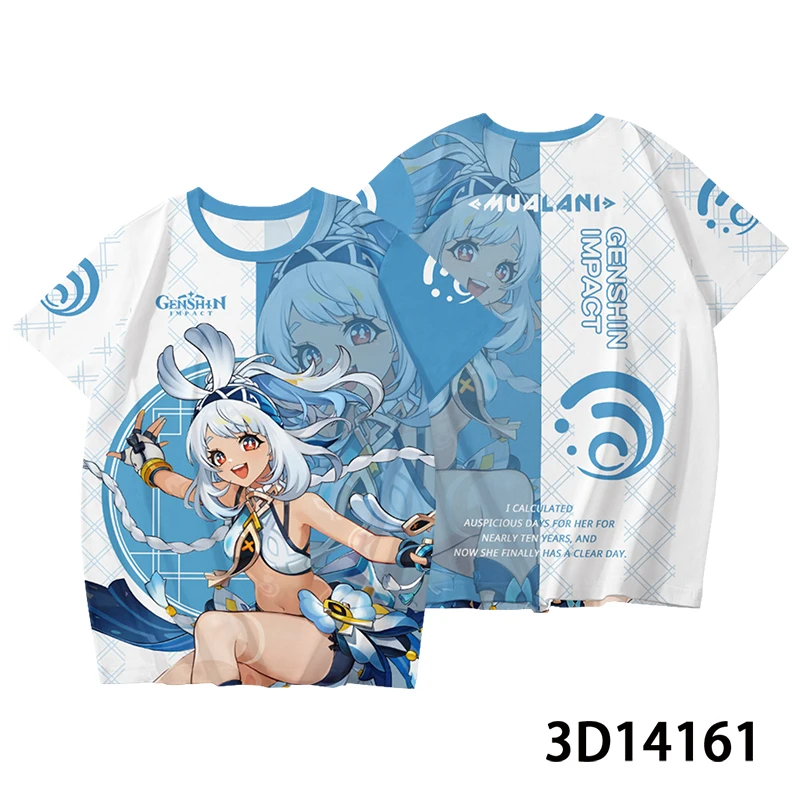 New Genshin Impact All Role Playing T-shirt 3D Yumemizuki Mizuki Print Anime t shirt For Men Women Harajuku T shirt Kids Y2k Top
