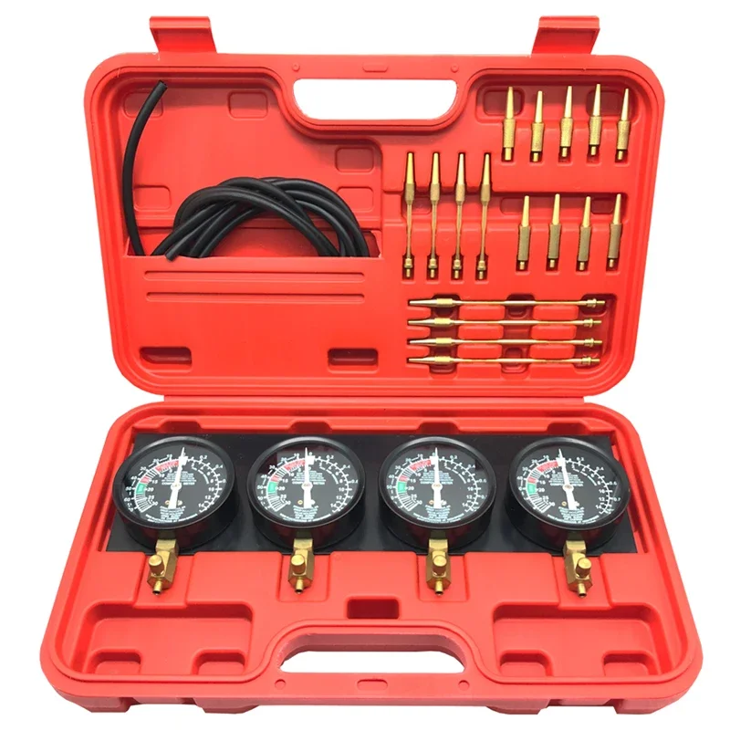 Motorcycle Carb Carburetor Tool Kit  Synchronizer 4 Gauges Balancer Meter YB-040