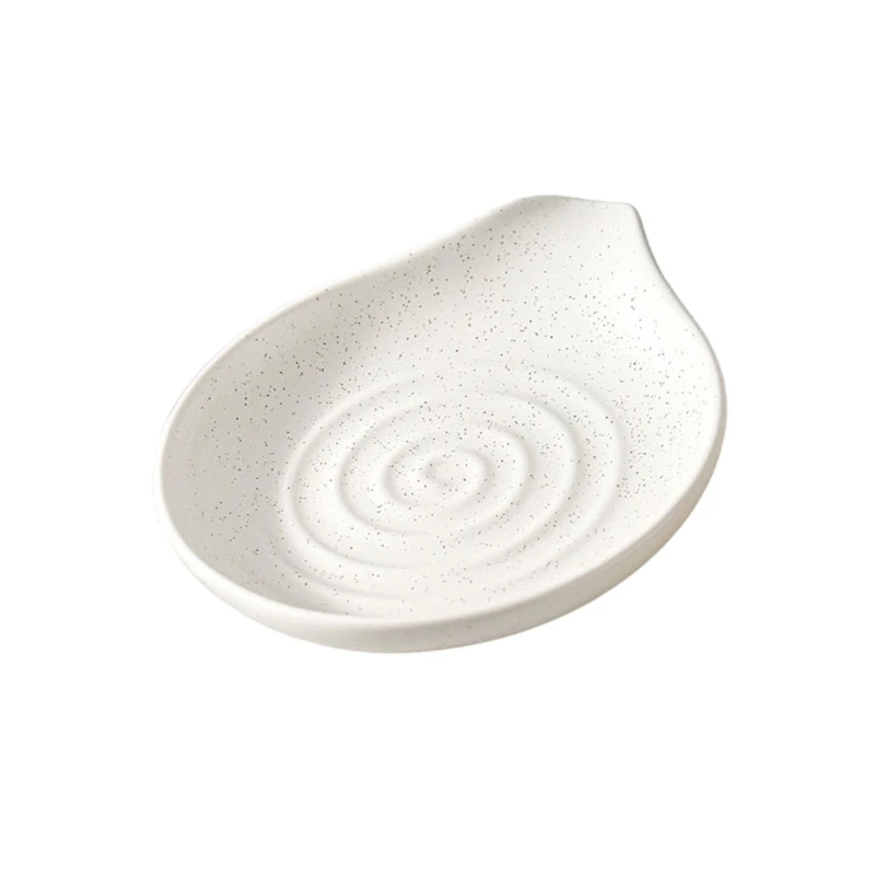 Plain Look Rest Dish for Daily Sauces and Counter Use Each Day A2BB