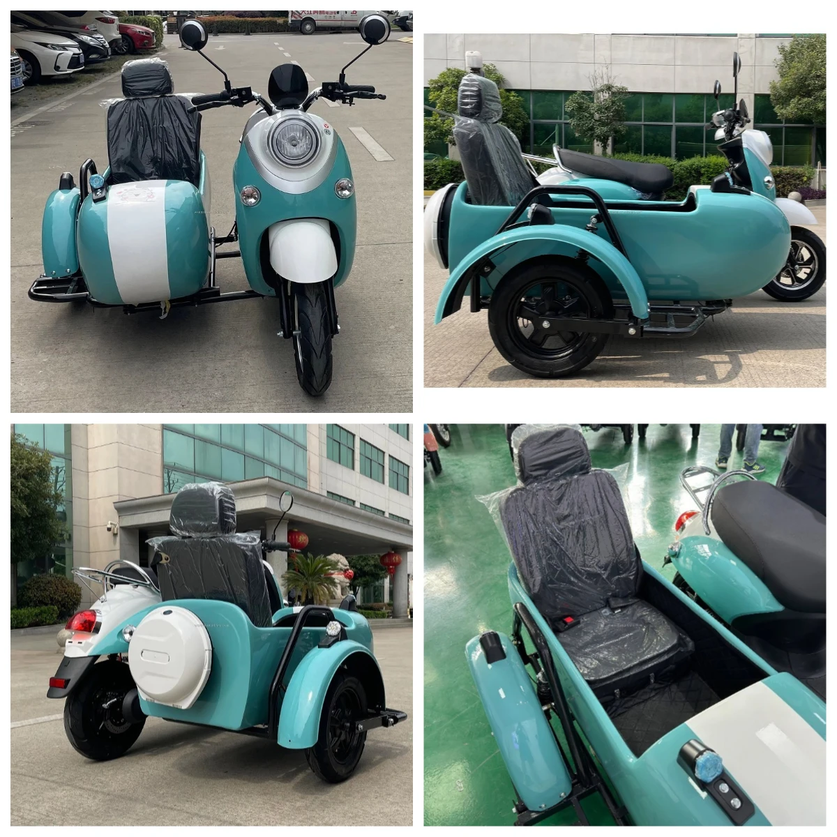 

STLF Wholesale Three-Wheeled Electric Tricycle for Adults Open 60v New Energy Vehicle with Side Bucket Carries 3 People