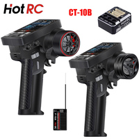 Hot RC CT-10B 10 Channel Color Screen Remote Control 2.4G 10CH Receiver For Climbing Drift Vehicle RC Car Ship Tank