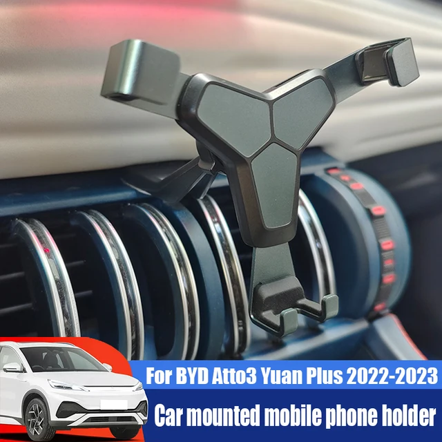 Dla BYD Atto 3 Yuan Plus 2022 2023 Samochodowy uchwyt na telefon komórkowy zapobiegający drganiom uchwyt do nawigacji telefonu komórkowego bardzo stabilny