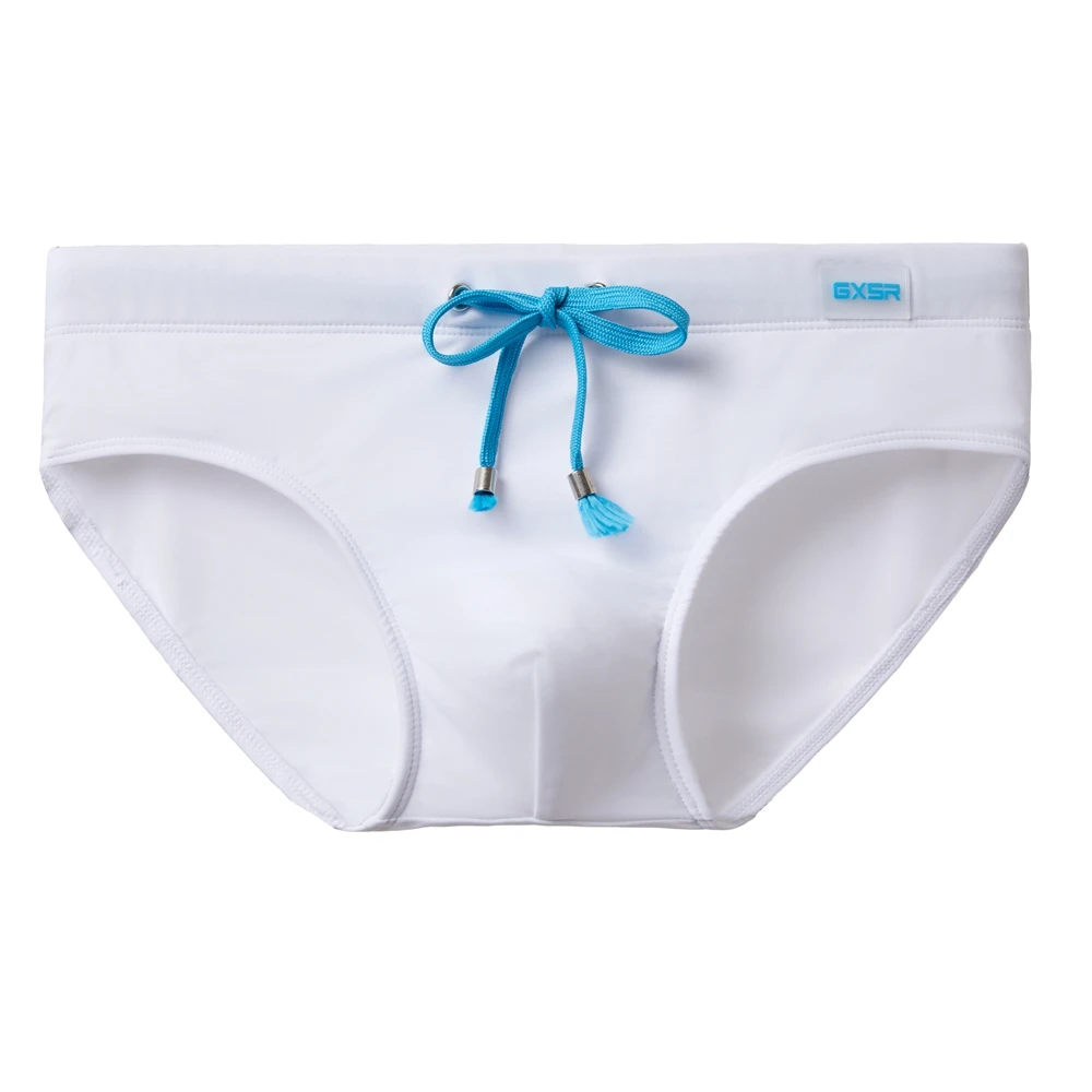 Einfarbige neue Herren-Badehose mit niedrigem Bund, schnelltrocknend, für Jugendliche, Sport, Herren-Slip AD3-M306-GR4-M396 – Detail 14