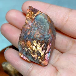 Natural Crystal Black Galen Crystals Copper Sunstone Specimen Raw Reiki Rainbow Flashy Home Decorations Mineral Energy Gift Ore
